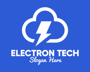 Electron - Storm Weather Forecast logo design