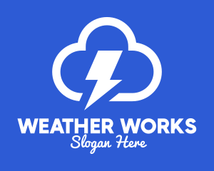 Storm Weather Forecast logo design