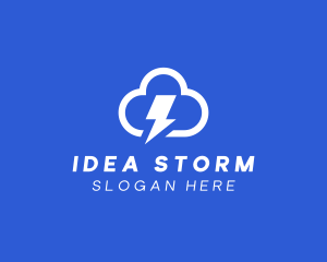 Storm Weather Forecast logo design