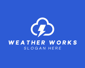 Storm Weather Forecast logo design