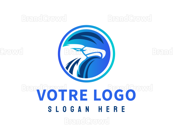 Eagle Aviation Badge Logo
