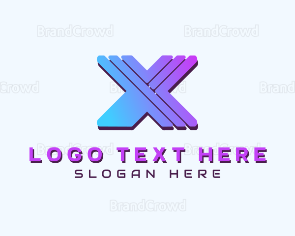 Tech Letter X Logo