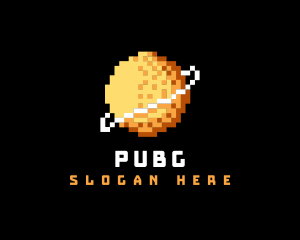 Pixel - Pixel Gaming Planet logo design