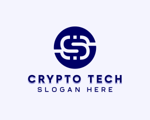 Crypto Dollar Fintech logo design