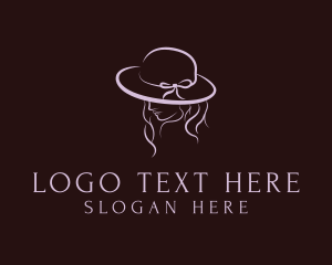 Ribbon - Feminine Fashion Hat logo design