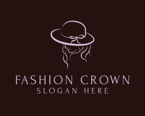 Feminine Fashion Hat logo design