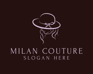 Feminine Fashion Hat logo design