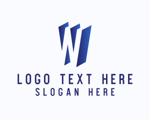 Vlog - Professional Web Media Letter W logo design