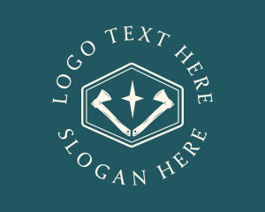 Logger - Axe Weapon Equipment logo design