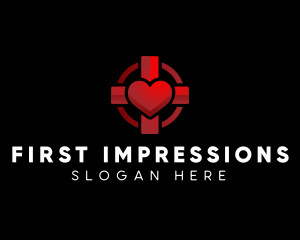 Cross Heart Healthcare logo design