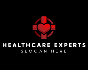 Cross Heart Healthcare logo design