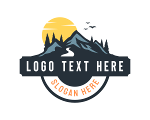 Trekking - Outdoor Mountain Explorer logo design