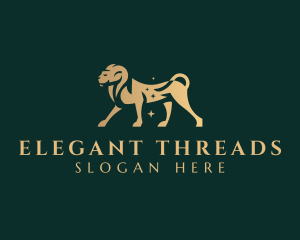 Elegant Gold Lion logo design