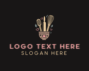 Whisk - Baking Pastry Tools logo design
