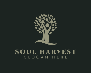 Holistic Human Tree logo design