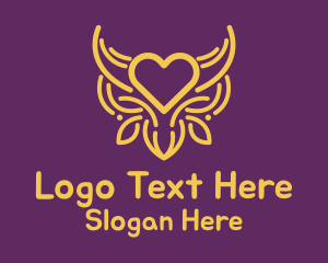 Golden Ox Heart Logo