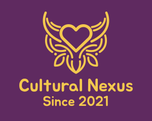 Culture - Golden Ox Heart logo design