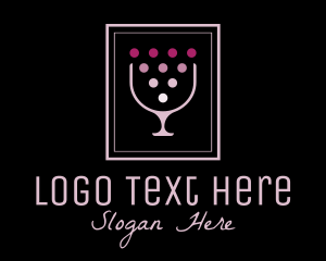 Lounge Bar - Night Club Wine Bar logo design