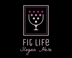 Alcoholic Beverage - Night Club Wine Bar logo design