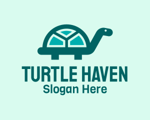 Green Turtle  Window logo design