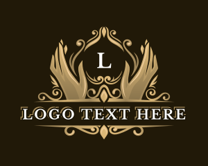 Jeweler - Luxury Hand Wellness Floral logo design