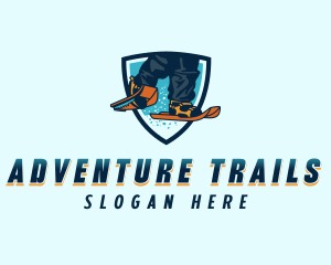 Adventure Skiing Activewear logo design