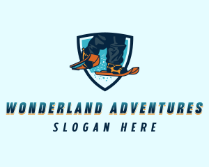 Adventure Skiing Activewear logo design