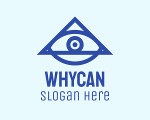 Blue Triangular Eye Logo