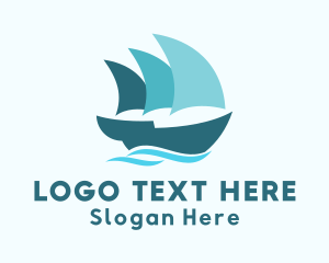 Shipyard - Caravel Boat Sailing logo design