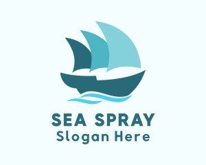 Caravel Boat Sailing logo design