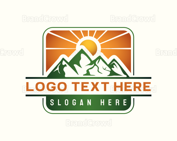 Mountain Alpine Trekking Logo