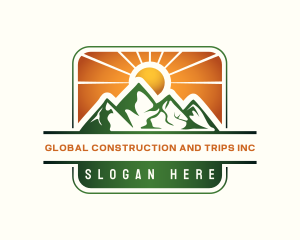 Mountain Alpine Trekking logo design