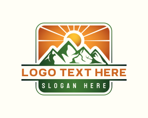 Trekking - Mountain Alpine Trekking logo design