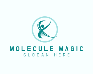 Molecule - Human DNA Research logo design