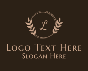 Herb - Elegant Feminine Wreath logo design