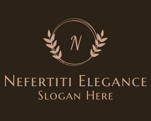 Elegant Feminine Wreath logo design