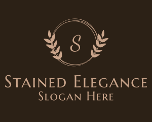 Elegant Feminine Wreath logo design