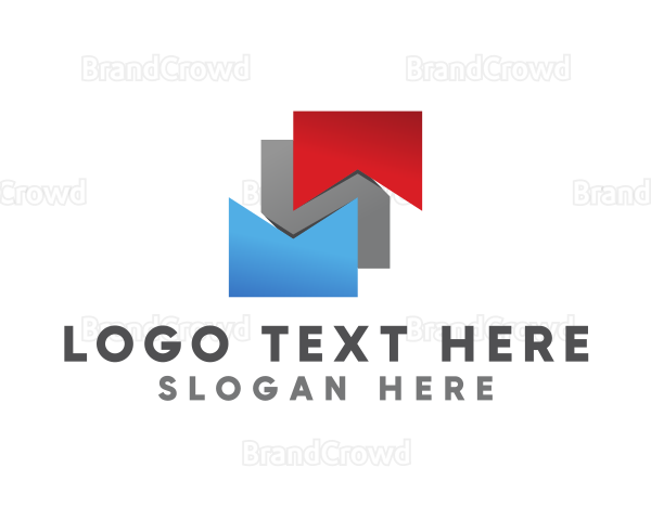 Gradient Bookmark Startup Logo