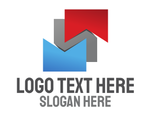 Rank - Gradient Bookmark Startup logo design