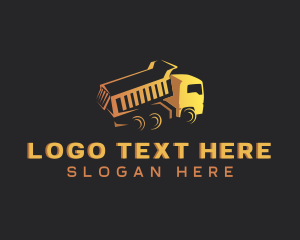 Haulage - Construction Dump Truck logo design