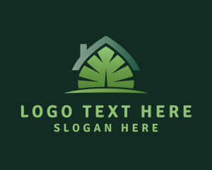 Mansion - Organic Leaf Residential logo design