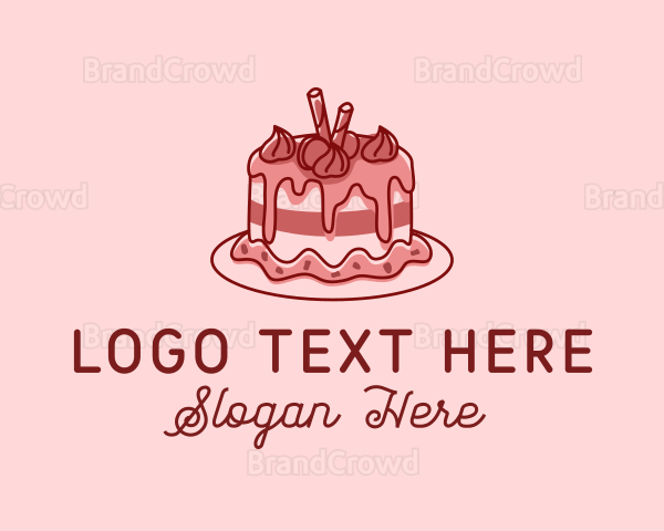 Delicious Sweet Cake Logo