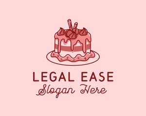 Delicious Sweet Cake Logo