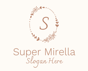 Wedding Floral Wreath Logo