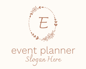 Wedding Floral Wreath Logo