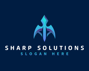 Sharp - Arrow Cyber Technology logo design
