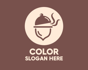 Vegan - Cloche Acorn Food logo design