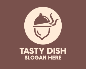 Dish - Cloche Acorn Food logo design