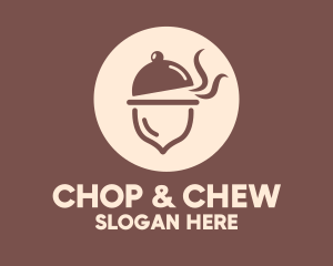 Cloche Acorn Food logo design