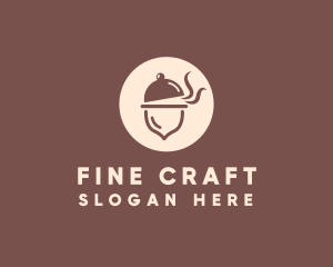 Cloche Acorn Food logo design